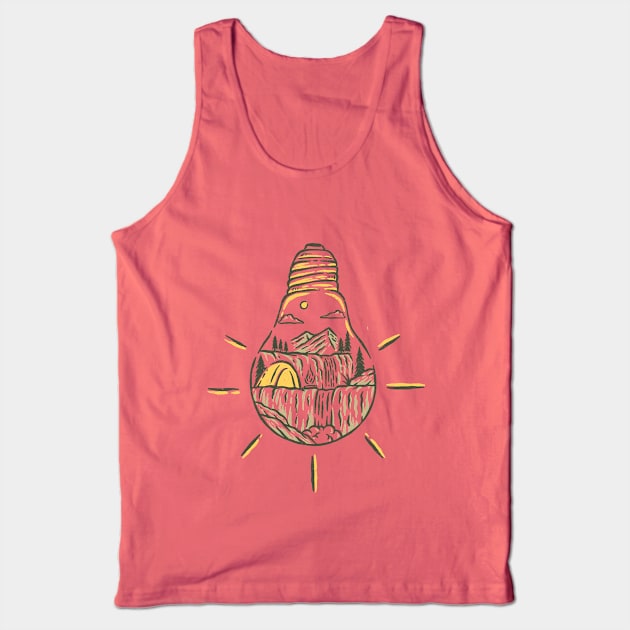 Nature Bulb Outdoor Camping Tank Top by LukmannHak